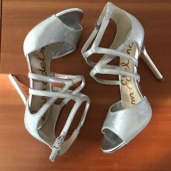 ‼️Sam Edelman Silver Strappy 4" Heels;  "Aeryn" ‼️Final Reduction - Picture 6 of 10